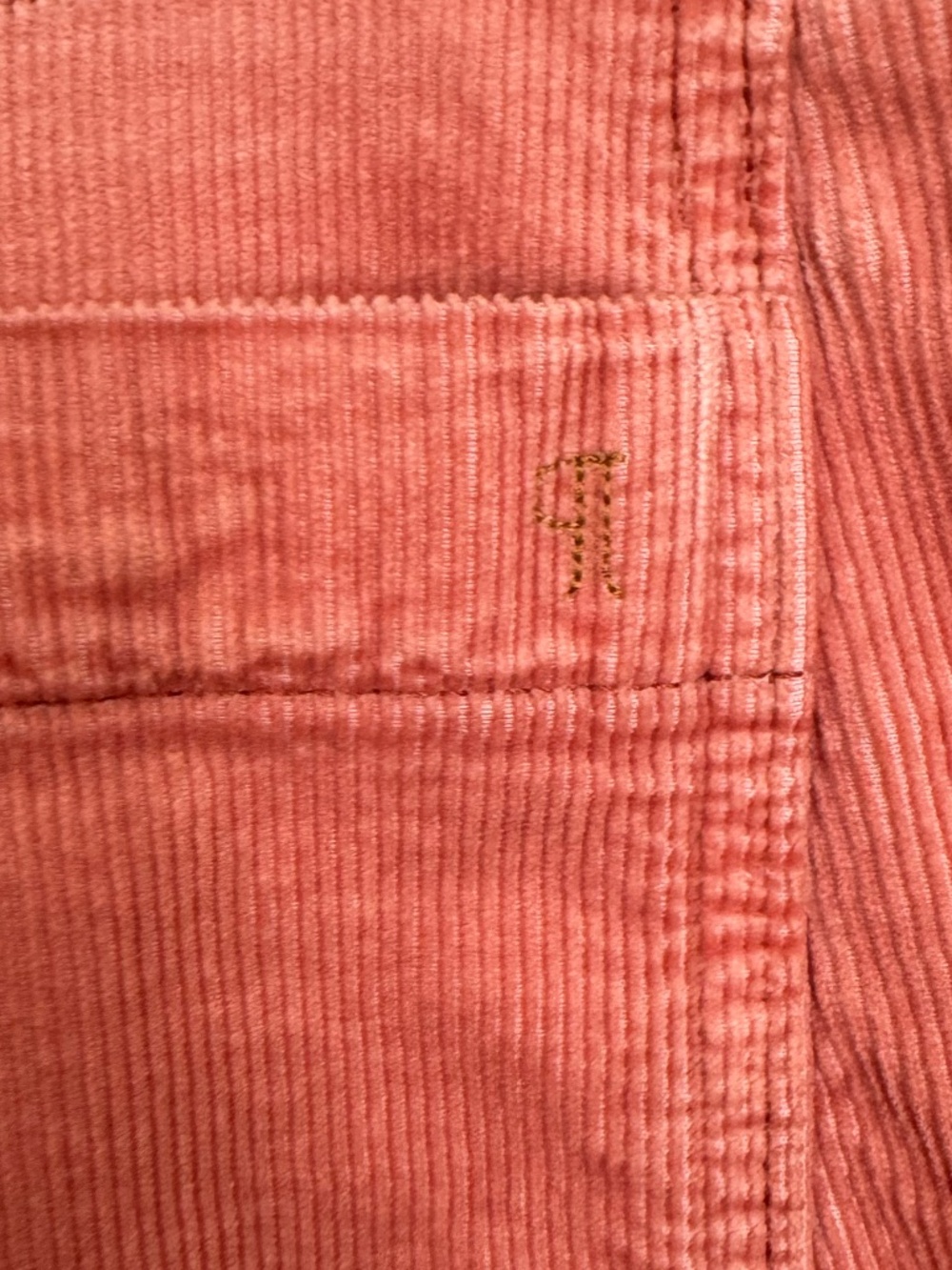 Pilcro The Kenna Mid Rise‎ Heritage Barrel Jeans Corduroy Peach Pants Size 30 - Picture 10 of 13
